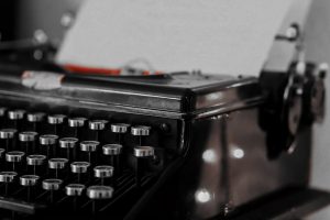 Featured image, includes a typewriter.